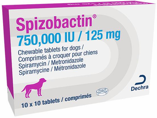 750,000 IU / 125 mg chewable tablets for dogs